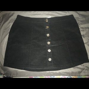 Button up mini skirt